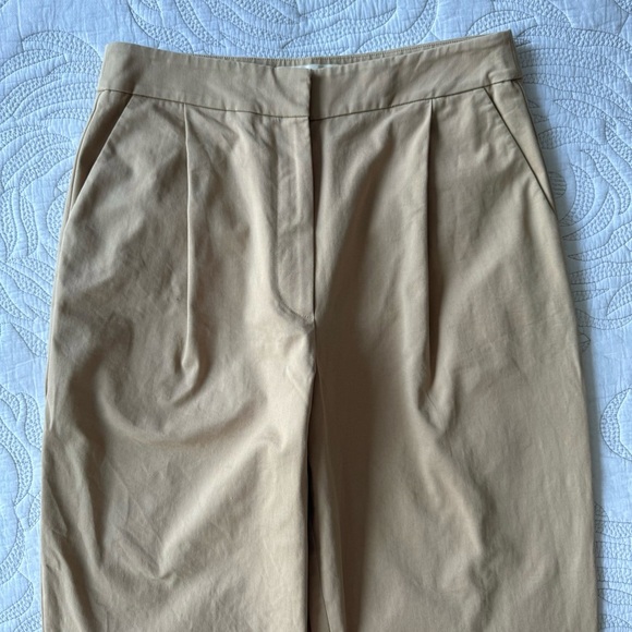 Anthropologie - EXQUISE - Pleated High Rise Tailored Chinos - Cedar - Picture 4 of 15
